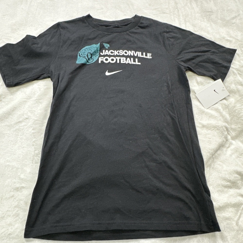 Jacksonville Jaguars Nike Tee Shirt Youth Large 14/16 Black Duuuval Football NEW - Picture 3 of 11